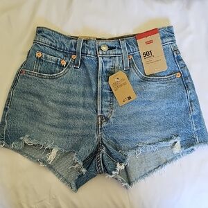 NWT LEVIS 501 Jean Shorts Size 25